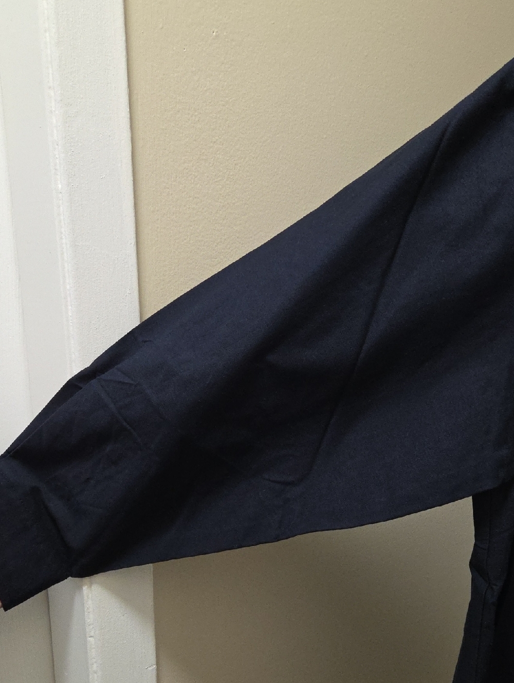 NWT Kuwalla Navy Oversized Button-Down Shirt | Minimalist Collared Long Sleeve - Picture 6 of 11